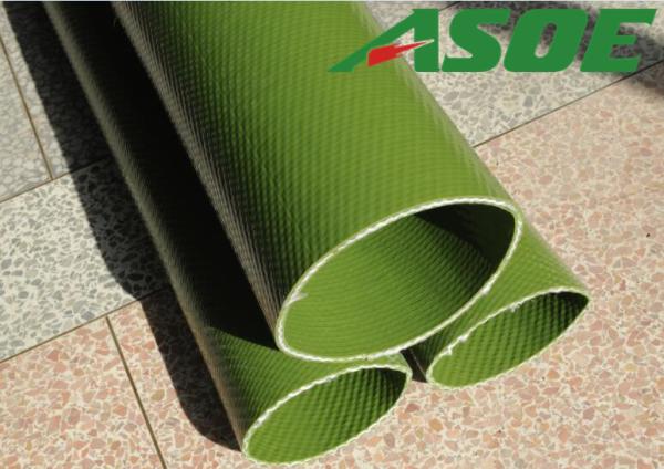Green Lay Flat Oil Transfer Hose With Cooper Wire High Pressure Rating