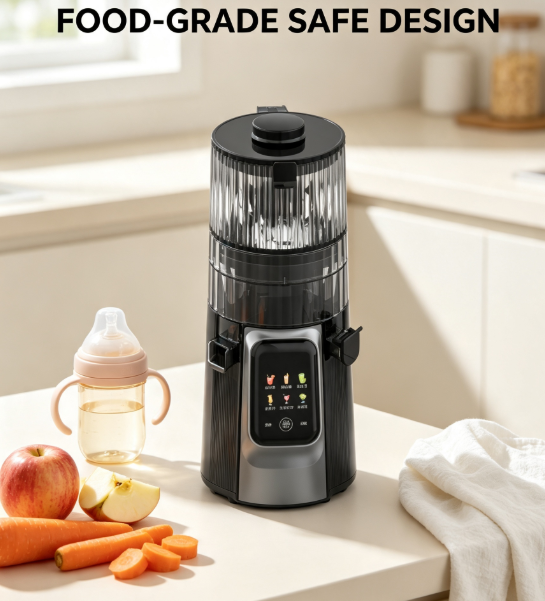 Fresh Smart HJ102D 6-in-1 Slow Masticating Juicer — Juicer, Blender, Smoothie & Ice Cream Maker