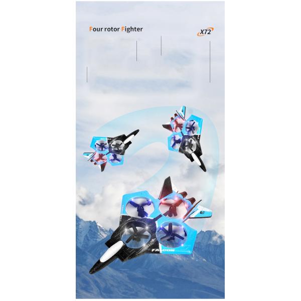 RC Aircraft Foam UAV Model Glider Fixed Wing Combat Aircraft Colored LED Children Play Toy Plane