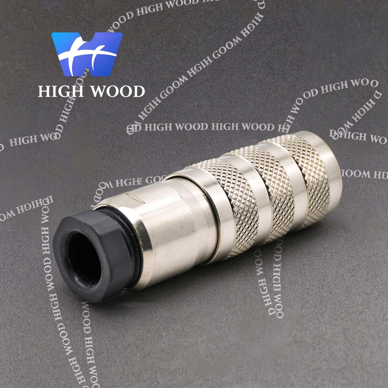 M16, 6-pin Female, Straight Cable Solder Connector