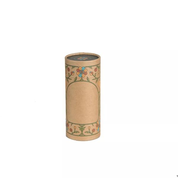Custom Logo Printing Kraft Paper Tube for Coffee Tea Packaging