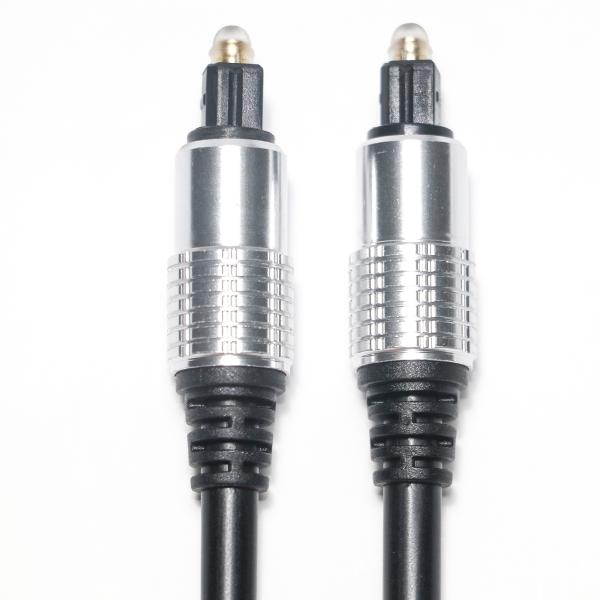 Tienda de fábrica de aluminio negra de los sonidos de la alta fidelidad del PVC OD5.0 Shell Plated Gold Ports del cable de audio de TOSLINK para el amplificador Soundbar