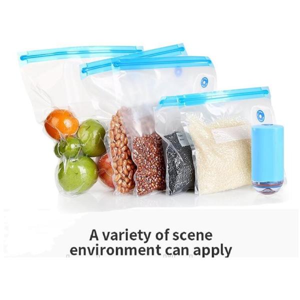Disposable Transparent Vacuum Sealer Food Storage Plastic Packaging Roll Bag for Food Sealed, Textured Food Freshness St