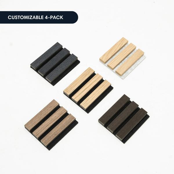 MQ Acoustic Wood Wall Panels for Interior  PET Felt Board Wooden Acoustical Slat Panel For Interior Decor 600*2400mm