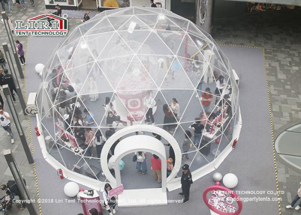 NFPA Transparent Outdoor Dome Tent For Bookstore Event