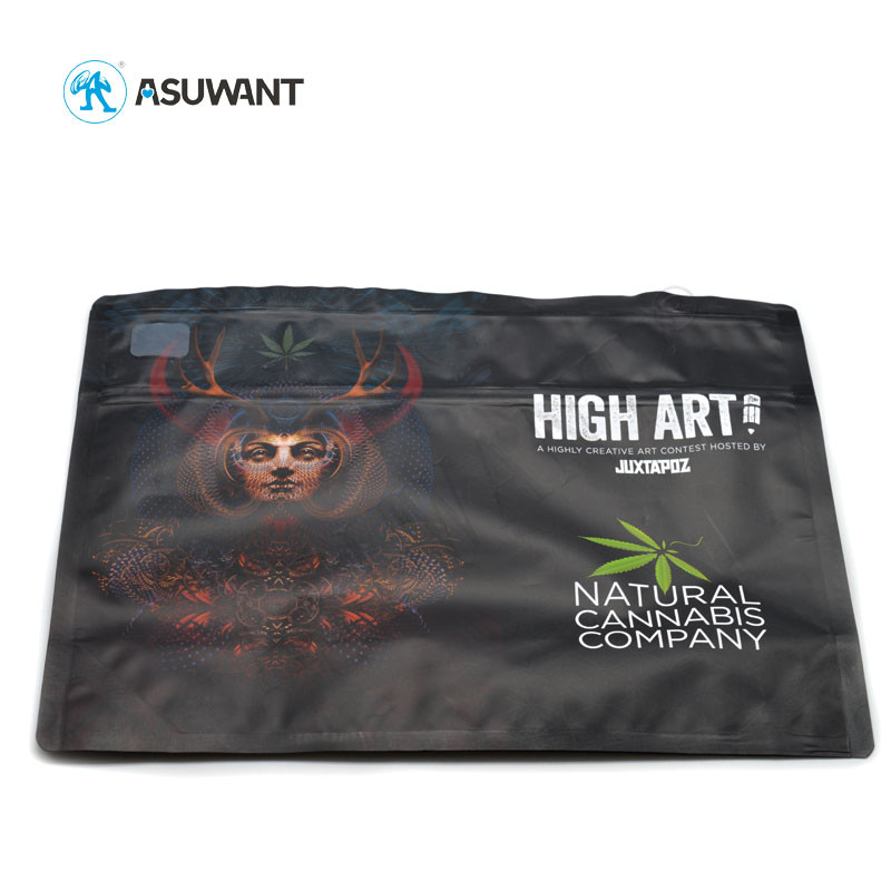 Biodegradable Child Resistant Weed Packaging Smell Proof VMPET Bag