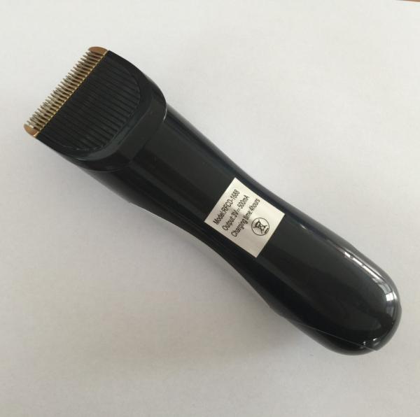 Black DC Motor Rechargeable Hair Clipper Quite Noise 4 Hours Charge Time