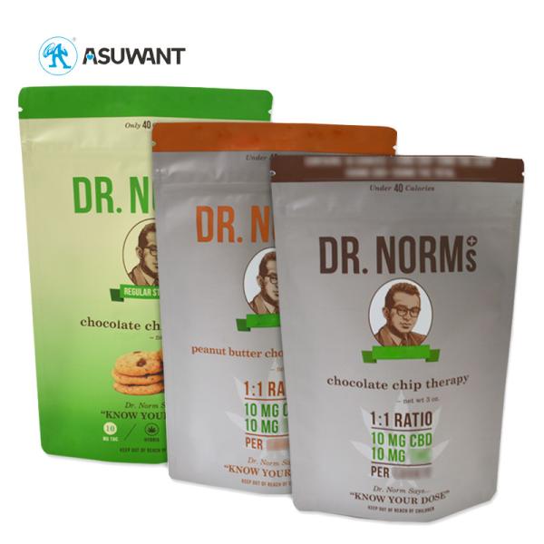Custom Printed Food Packaging Bags Snack Nuts Zipper Resealable Stand Up Pouch