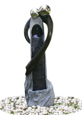 Stone Color Statue Water Fountains , Outside Water Fountain For Garden