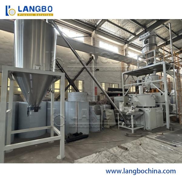 Mélangeur vertical chaud et froid haute vitesse multifonctionnel – Mélange et recyclage de poudre/particules plastiques avec lames résistantes à l'usure