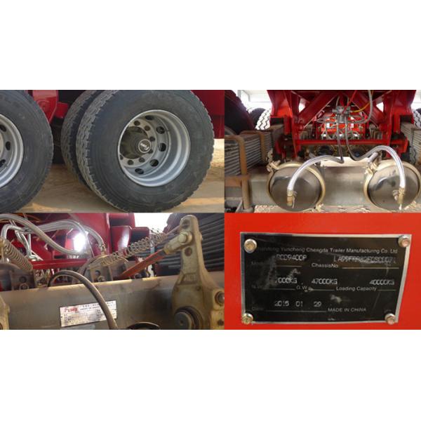 20 Feet And 40 Feet Flat Deck Semi Trailer Trucks With 12 Tires Cimc Sinotruk