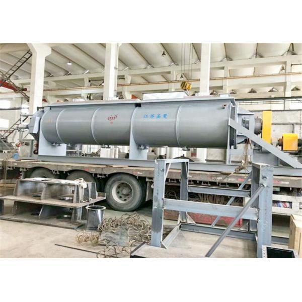 Horizontal Vacuum Paddle Sludge Dryer Hot Water Heating