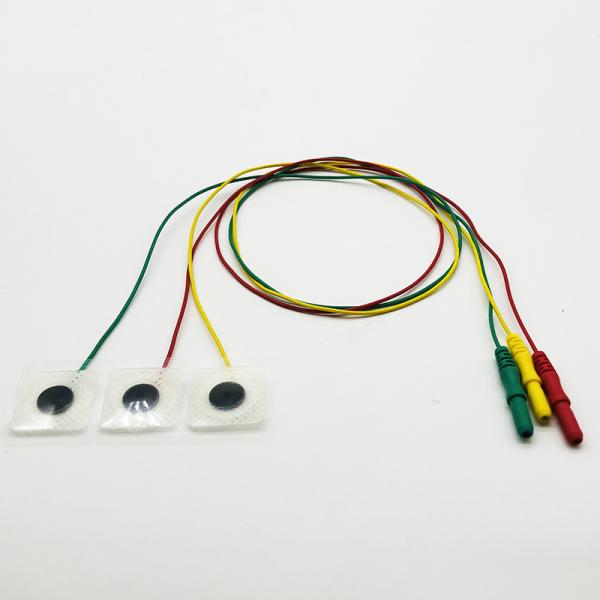 Disposable AHA ECG Electrode Cable Neonate Pediatric 3 Lead 5 Lead
