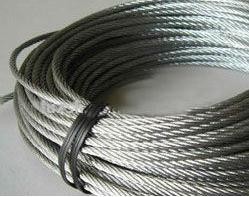 Galvanized Stainless Steel Wire Rope with Certification ISO / high tensile steel wire