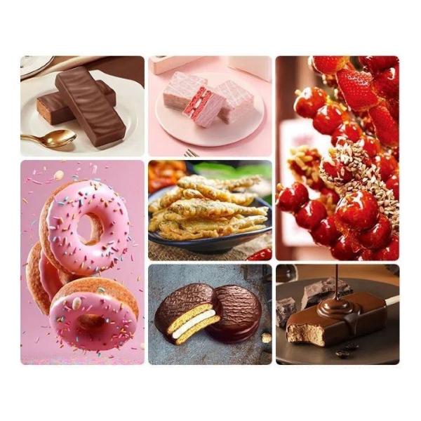 380V Bread Chocolate Coating Machine with Freeze-Dried Strawberry and Automatic Spray