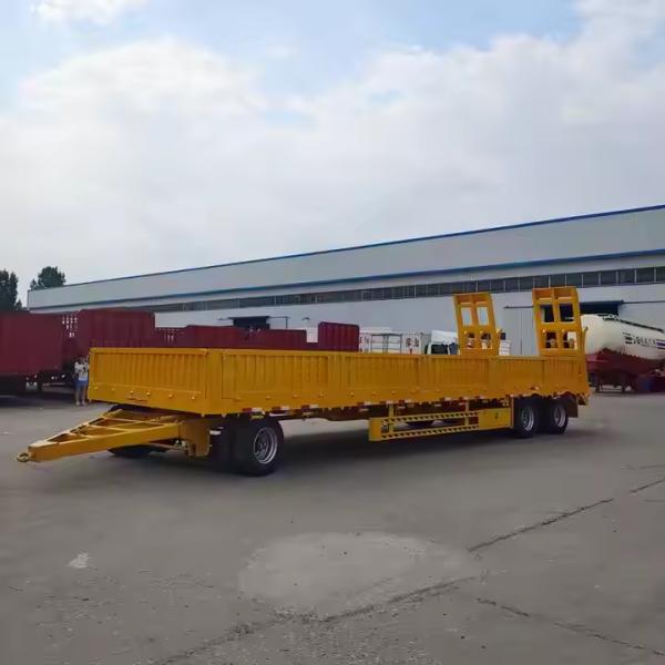 CIMC 3 Ejes 40 -100T Carga a granel Transporte de utilidad Estaca Animal Pared lateral Camión Recinto Semirremolque