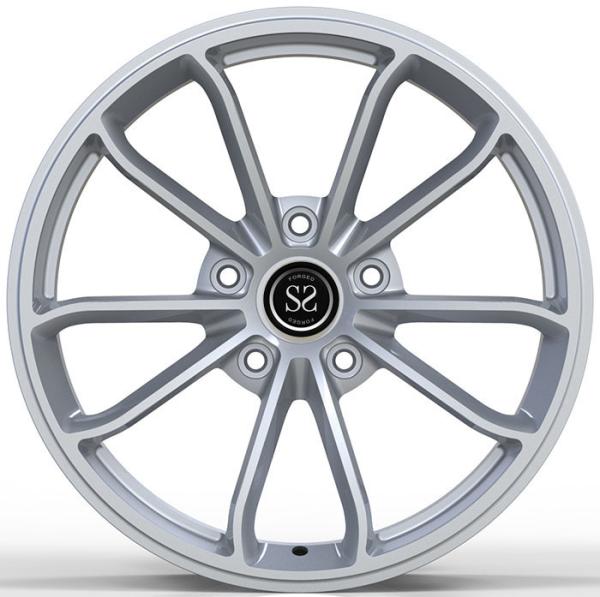19x8.5 19x11 Silver 1 Piece Forged Wheels Monblock Alloy Rim 5x130 For Porsch 991