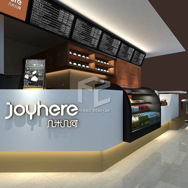 Свет киоска T4 магазина чая OEM современный закончил слоистую поверхность