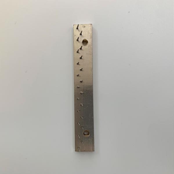 Krantz Stenter Machine Spares Pin Plate Carbon Steel Material 57mm Center Distance Copper Plate