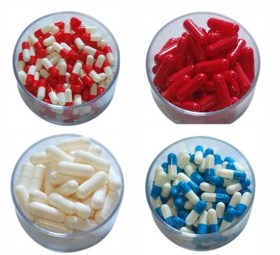 Tamanho vazio médico 1 das cápsulas do gel/2 cápsulas de gelatina para o suplemento ao alimento