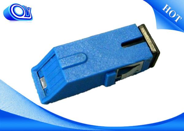 SC UPC APC Fiber Optic Adapter Bulkheads 900K With Shutter Pushing Type