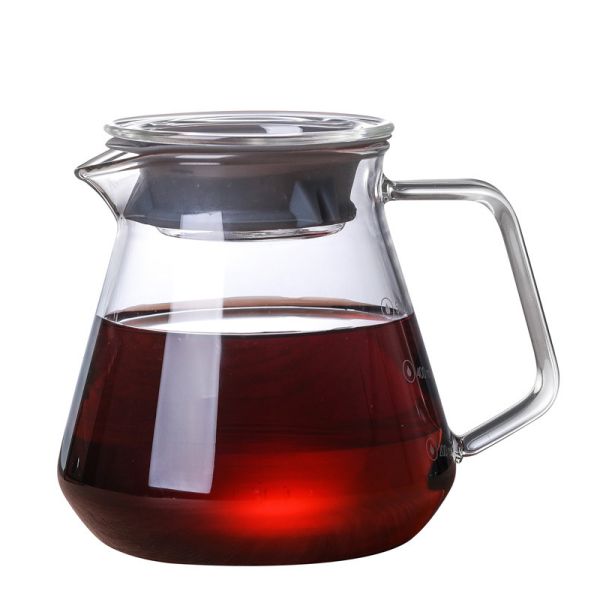 Modern Design Decanter Coffee Pot Transparent Glass Coffee Pot Server 300ml 500ml