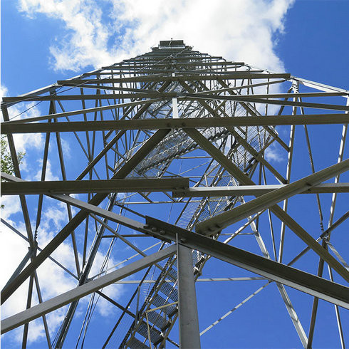 Башня решетки радио 15m Guyed Wifi связи