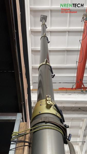 15m lockable pneumatic telescopic mast for mobile antenna tower 300kg payloads- lockable mast