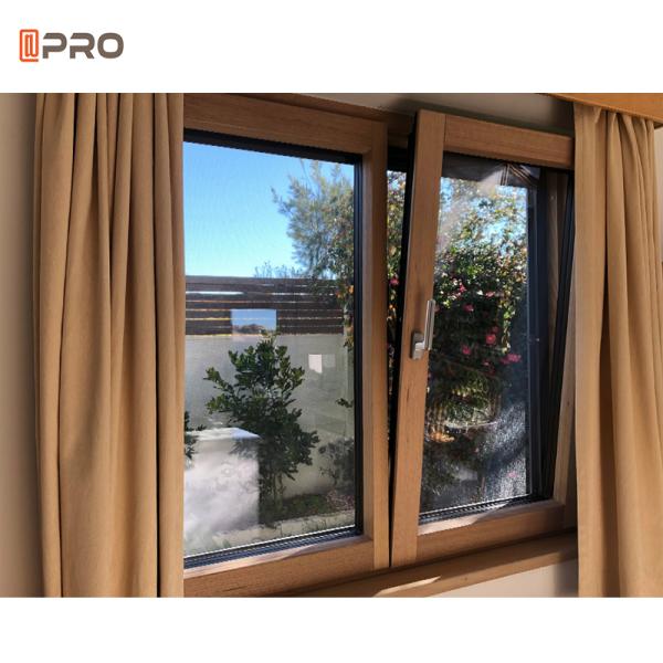 Tilt And Turn Aluminum Windows Double Glass Customized Design
