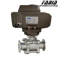 Valve à bille électrique à haute pression, pince en acier inoxydable, valve à bille industrielle