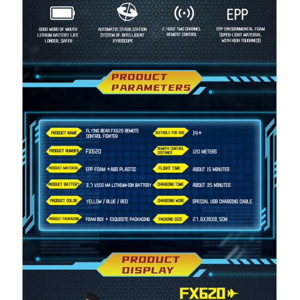 Летание без усилий и веселья с дистанционным управлением Youngeast Fx620 Фиксированное крыло Rc Водный самолет