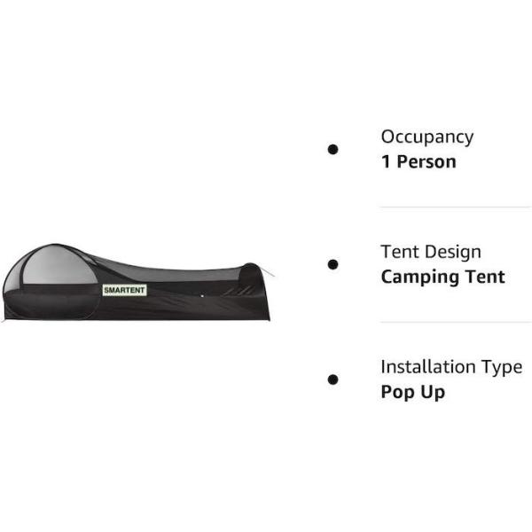 82.6*27.6*19.7 дюймов черные легкие подъемные палаточки с водонепроницаемым полом из стекловолокна