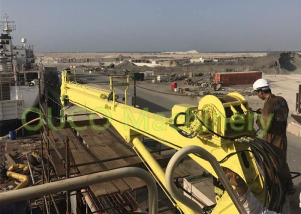 1.5 T Telescopic Boom Crane , Marine Telescopic Crane With Faster Hoisting Speed