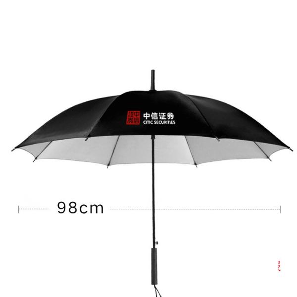 Gift Automatic Advertising Umbrella with Straight Handle and Pongee Panel Material