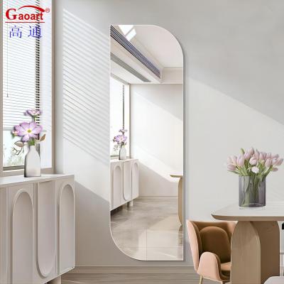 Decoração de parede Corpo inteiro comprimento esférico Espelho de vestimenta para decoração de salão de beleza de corredor