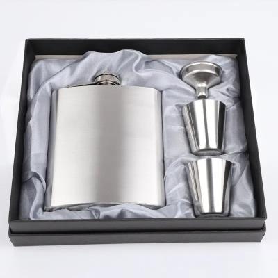 304 Stainless Steel Hip Flask Set for Alcohol Matte Black Capacity 1oz 2oz 3oz 4oz 5oz