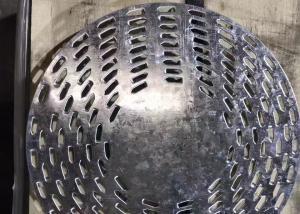 7" de diâmetro Placa galvanizada redonda anti-divisão