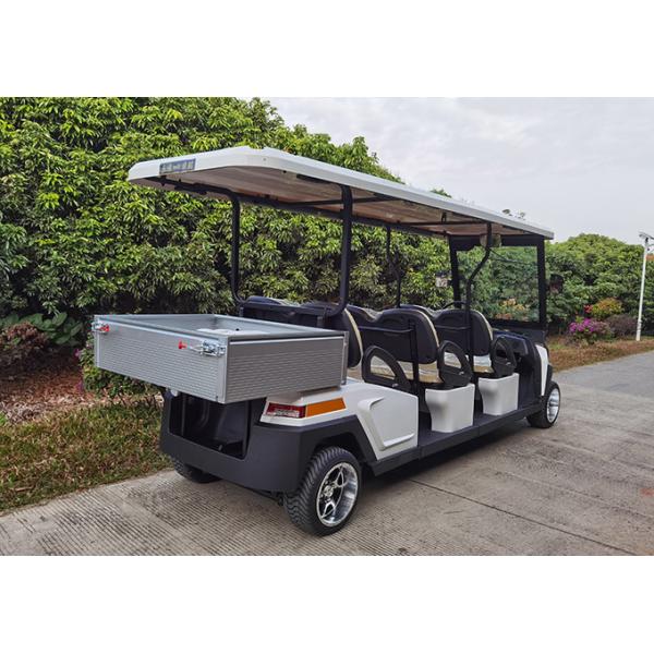 6 Passenger Electric Sightseeing Car Mini Bus with Rear Small Cargo