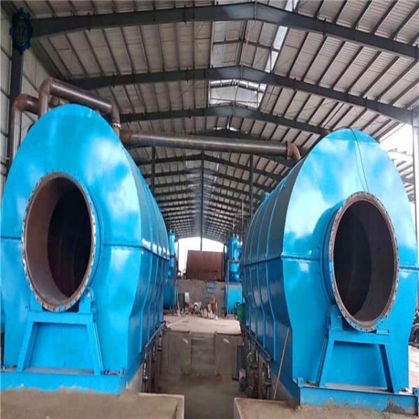 20ton Scrap Tire Recycling Waste Tyre And Plastic Pyrolysis To Fuel Oil Plant