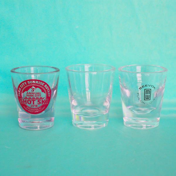 1oz Plastic Whisky Glasses With Heavy Base Clear Plastic Shot Cups
