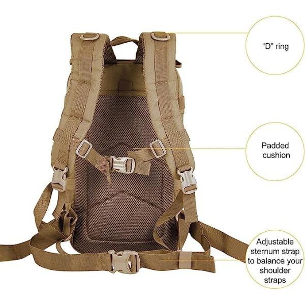 Small 30L Rucksack ornaments Tactical Backpack Outdoors Bug Out Bag Packable Backpack Lightweight Casual Daypack