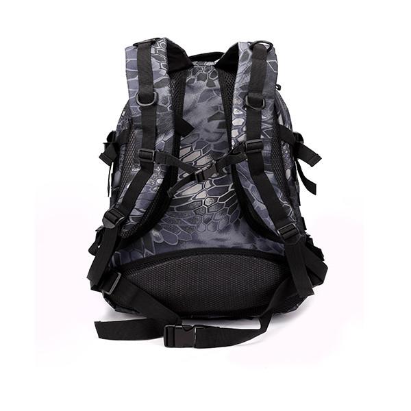 Large 50l Molle Tactical Backpack Khaki Black With Air Cushion Belt