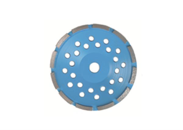 Blue  4'' Diamond Cup Wheel Sintered Silver Brazed Single Row  Cup Wheel