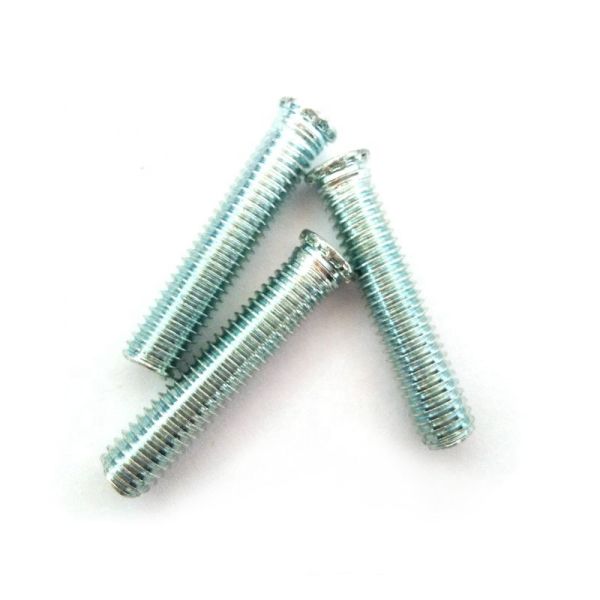 M10 Self Clinching Stud Round Head High Flush Head Zinc Plated Low Displacement