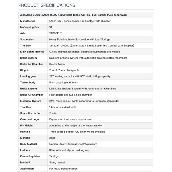 2/3 Axle 30000L Tanker Semi Trailer Carbon Steel/Stainless Steel/Aluminum Alloy For Oil/Fuel/Diesel/Gasoline/Crude/Water/Milk Customized