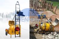Mélangeur de ciment diesel hydraulique du ³ /H JZR350T de la trémie 350L 14m avec l'échelle