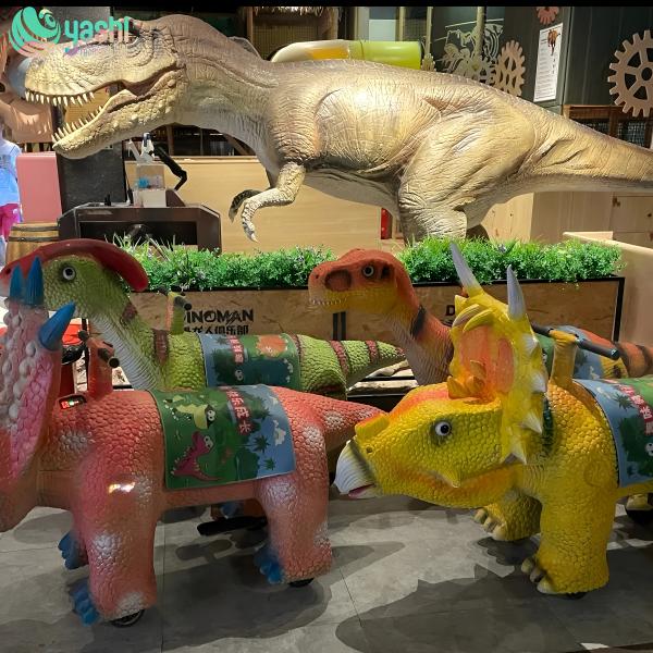 Kids Cartoon Dinosaur Electric Bumper Car for Night Market Interaction