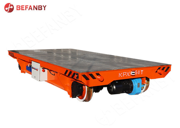 150T Factory Rail Battery Transfer Cart  Pipe Handling