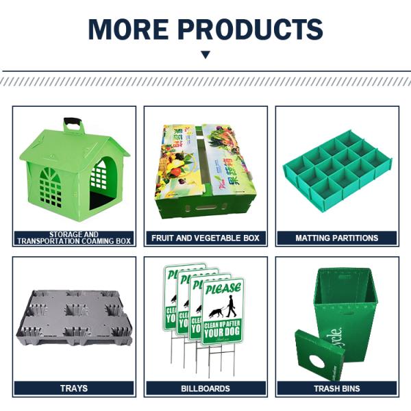 складная пластиковая коробка Coreflute комингса 500kg гофрировала клеть