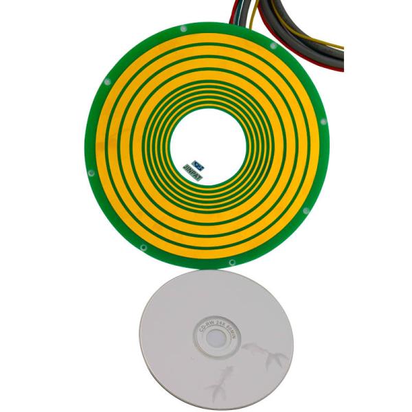Deslizamento Ring Transmitting 12A atual e 100M Ethernet Signal da panqueca de 8 circuitos